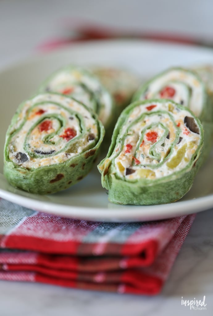 Tortilla Roll-ups Appetizer #appetizer #recipe #rollups #pinwheels #football