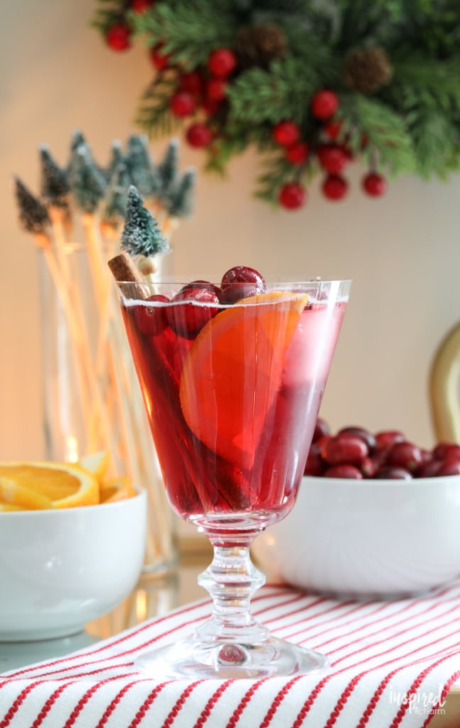 non-alcoholic Christmas sangria for holiday breakfasts