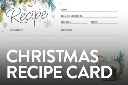 Christmas Recipe Card