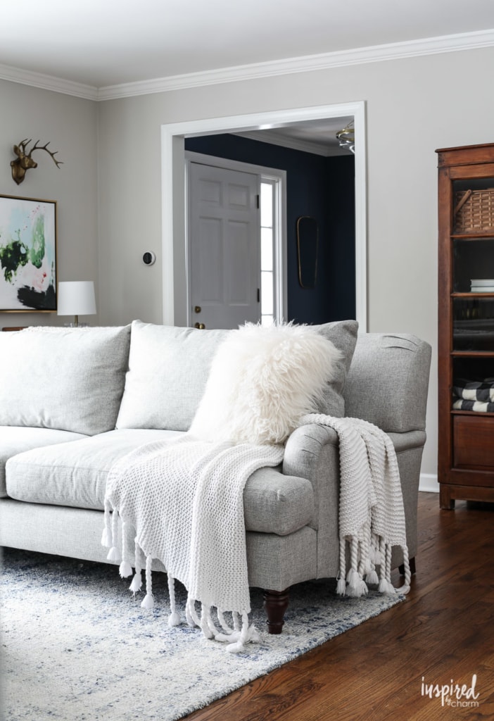 My New Living Room Sofa - Carlisle Upholstered Sofa #livingroom #sofa 