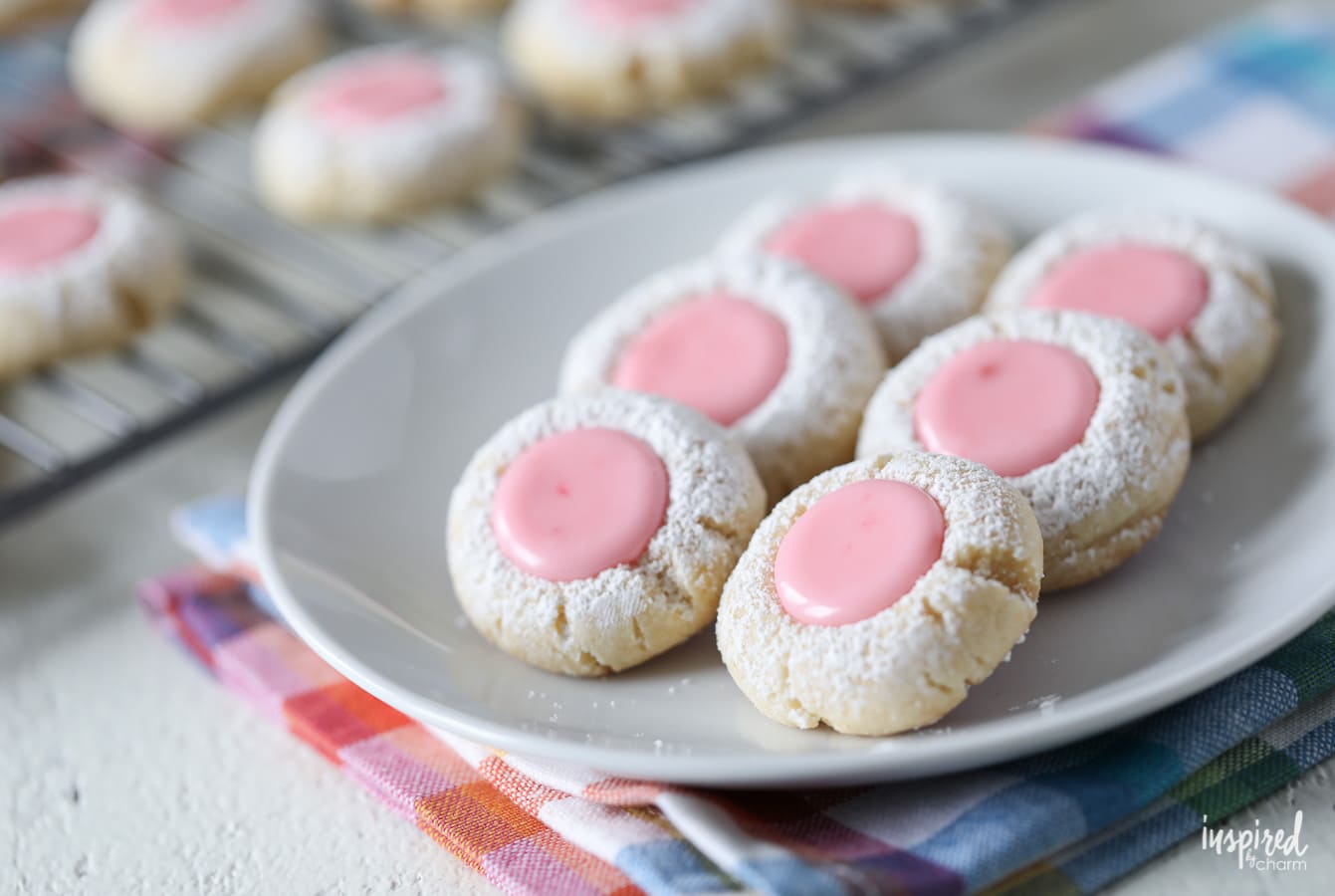 Pink Lemonade Thumbprint Cookies