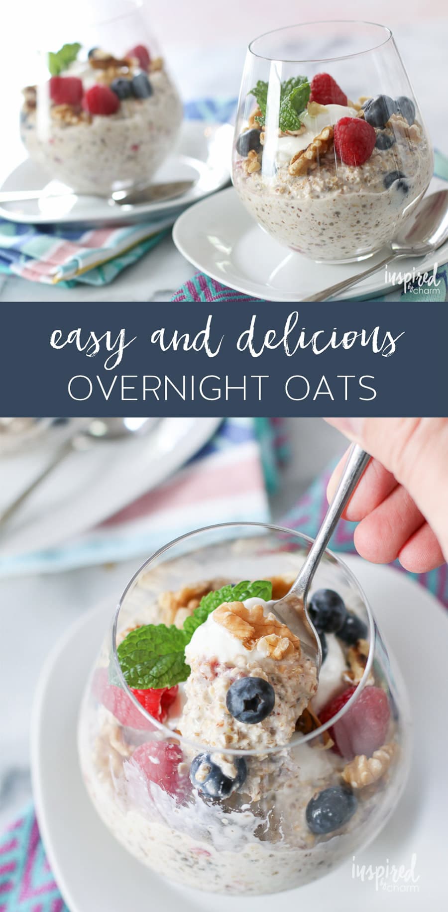 Easy and Delicious Overnight Oats Recipe #overnightoats #oatmeal #berries #breakfast #recipe