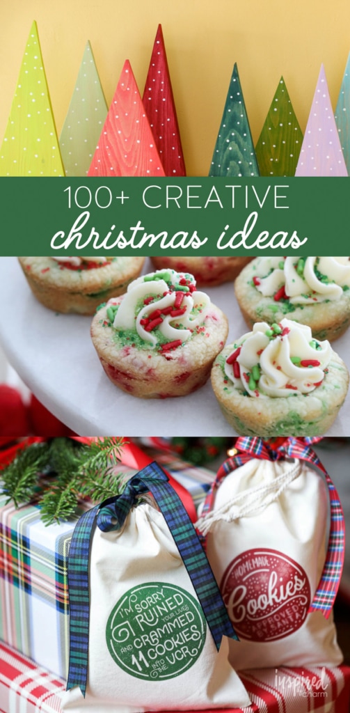 100+ Creative Christmas Ideas to celebrate the holiday season! #christmas #decor #recipes #crafts #ideas #holiday #inspiration