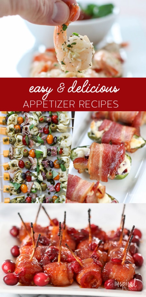 collage of delicious and easy hors d'oeuvres ideas 