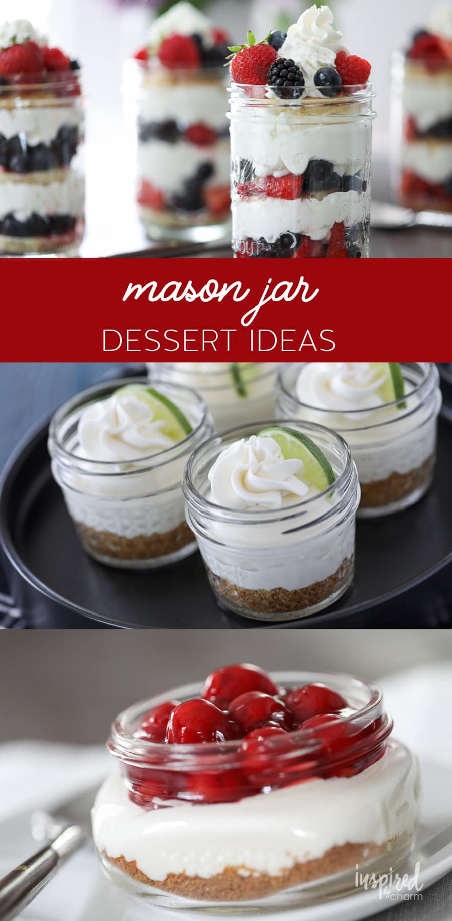 Mason Jar Dessert Ideas #mason #jar #dessert #desserts #recipe #dessertinajar #cake #cakeinajar