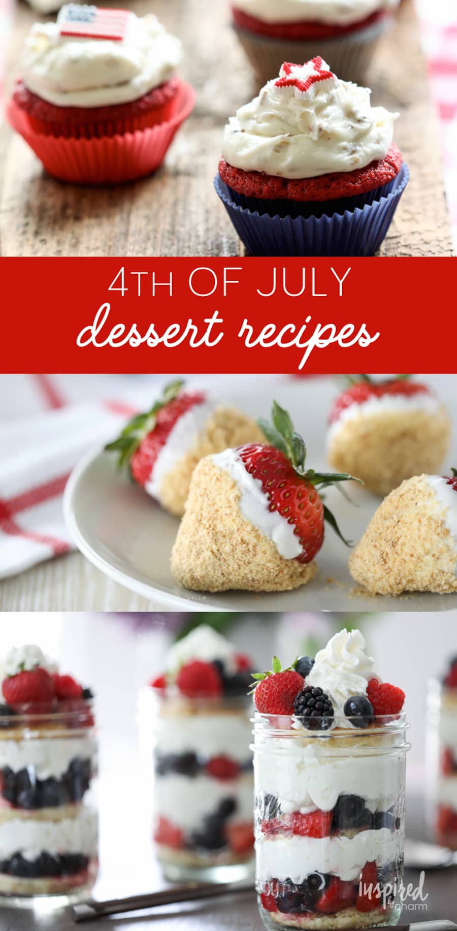The Best 4th of July Dessert Recipes #4thofJuly #dessert #recipes #independenceday #picnic #cookout #summer