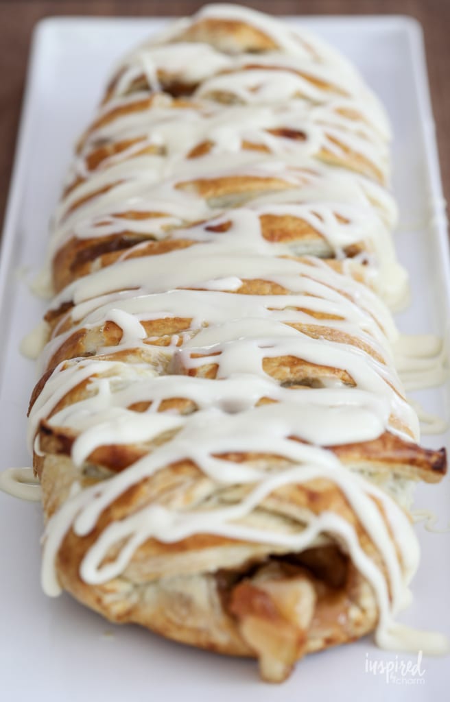 Make Apple Strudel at home with this delicious and easy recipe. #homemade #apple #strudel #fall #baking #dessert #puffpastry #recipe