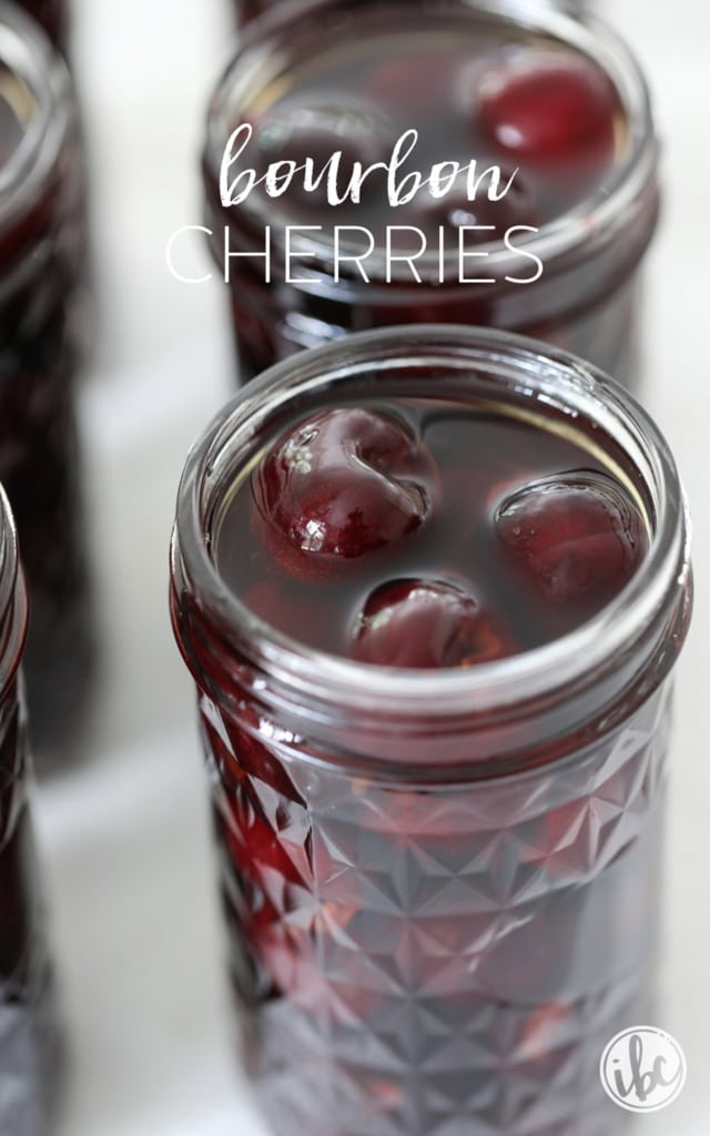 Learn how to make these homemade Bourbon Cherries. #bourbon #cherries #cocktail #garnish #recipe 