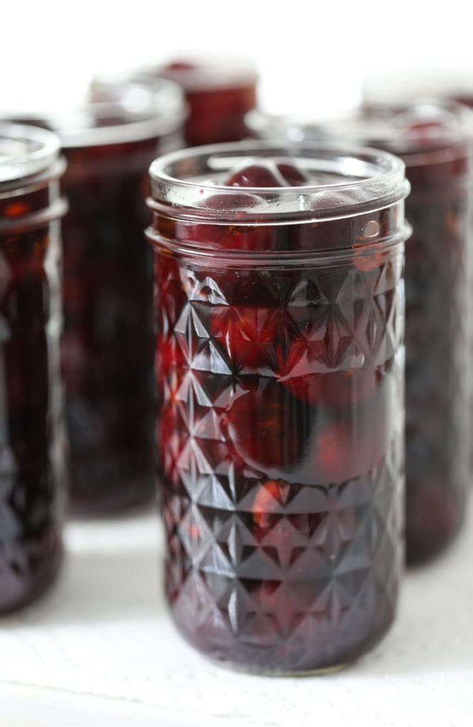 Learn how to make these homemade Bourbon Cherries. #bourbon #cherries #cocktail #garnish #recipe