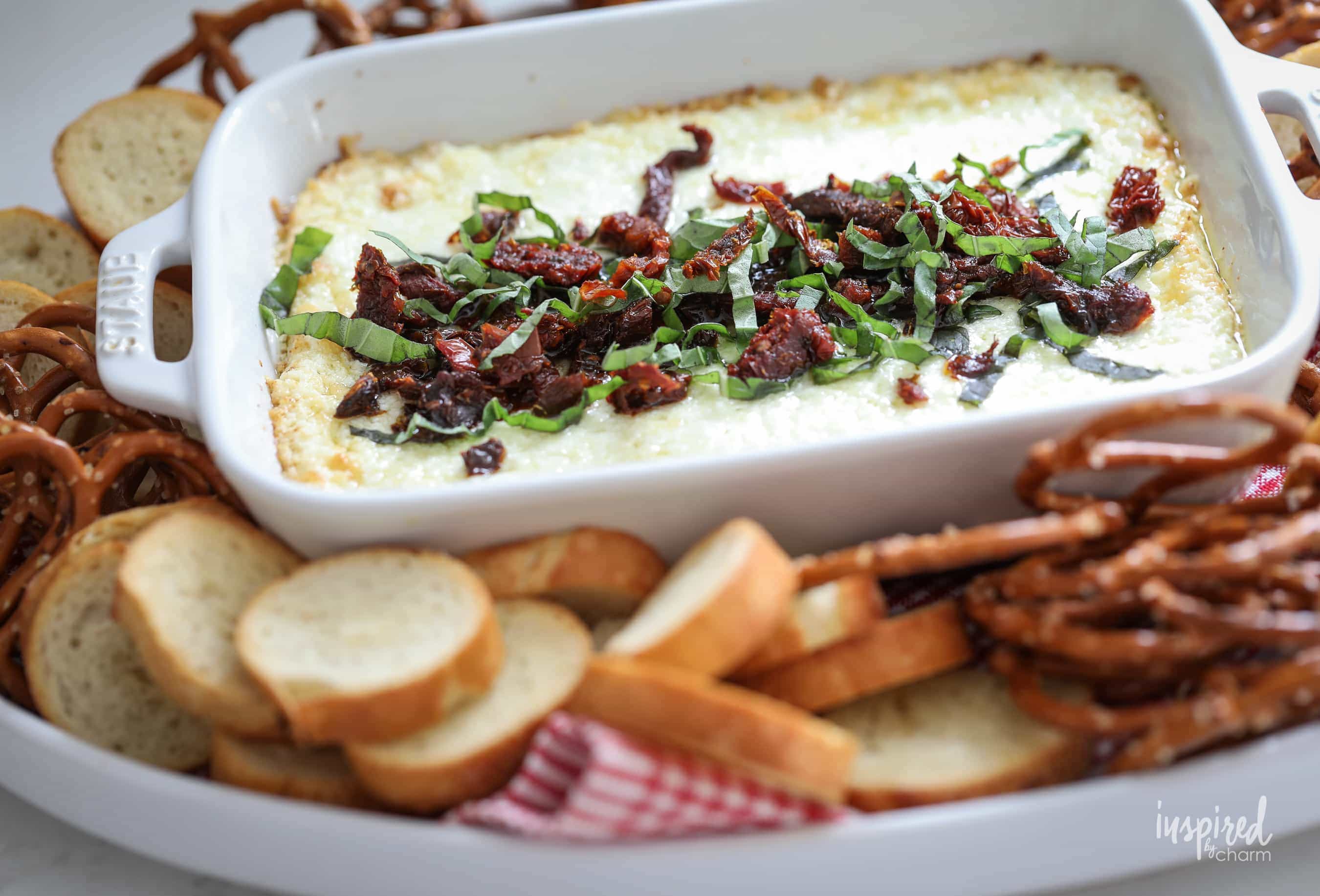 Warm Goat Cheese Dip with Sun-Dried Tomatoes