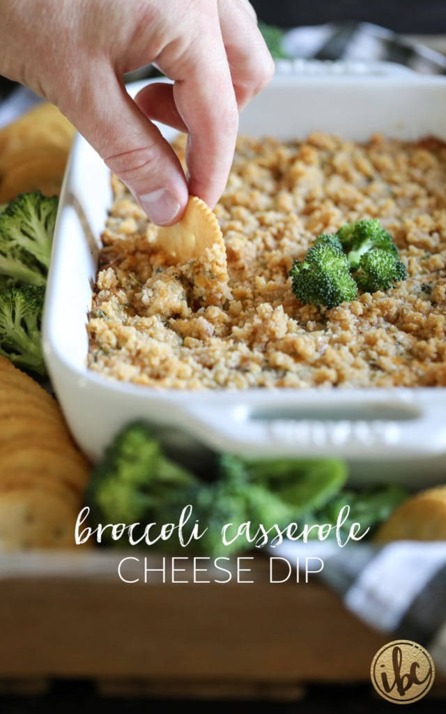 Need a tasty appetizer? Try this Broccoli Casserole Cheese Dip #broccoli #cheddar #bacon #cheese #appetizer #dip #recipe #appetizer