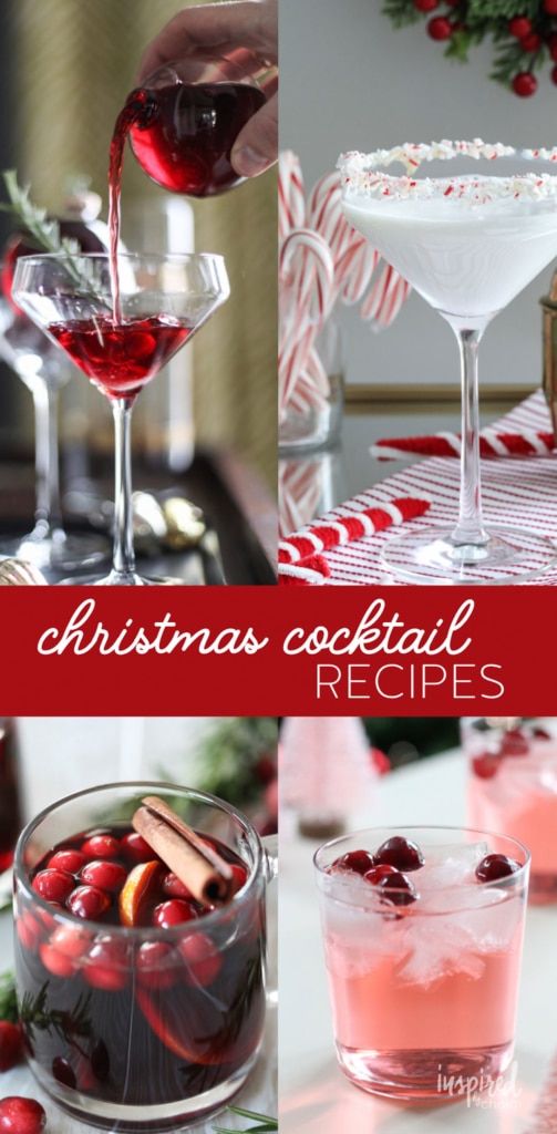 Christmas cocktail recipes pin