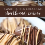 Learn how to make these delicious Peanut Butter Chocolate Shortbread Cookies #chocolate #peanutbutter #shortbread #cookies #holiday #christmas #baking