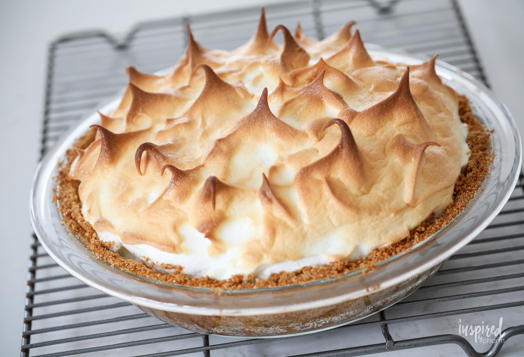 Learn how to make this delicious Graham Cracker Cream Pie. #grahamcracker #cream #pie #dessert #recipe #creampie