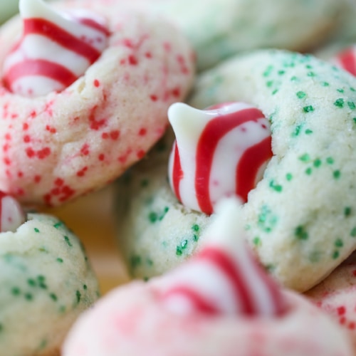 Peppermint Kiss Cookies - Christmas Cookie Recipe