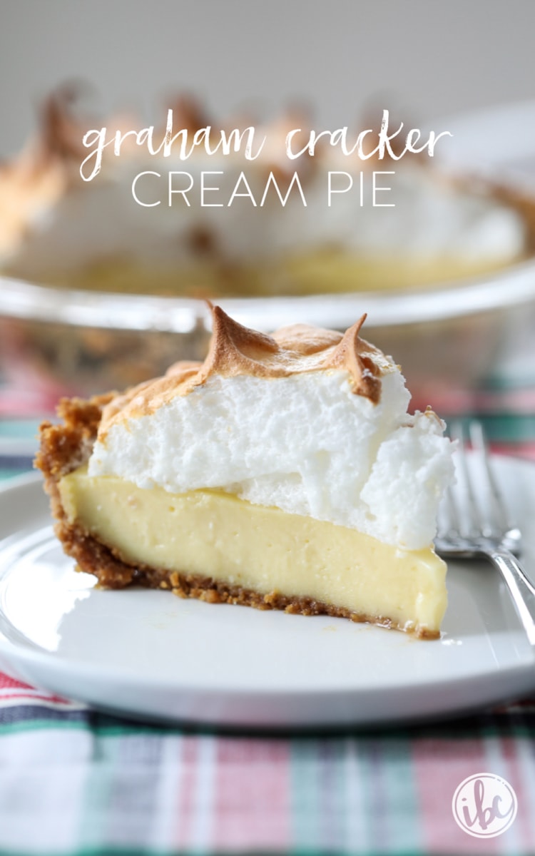 Learn how to make this delicious Graham Cracker Cream Pie. #grahamcracker #cream #pie #dessert #recipe #creampie 