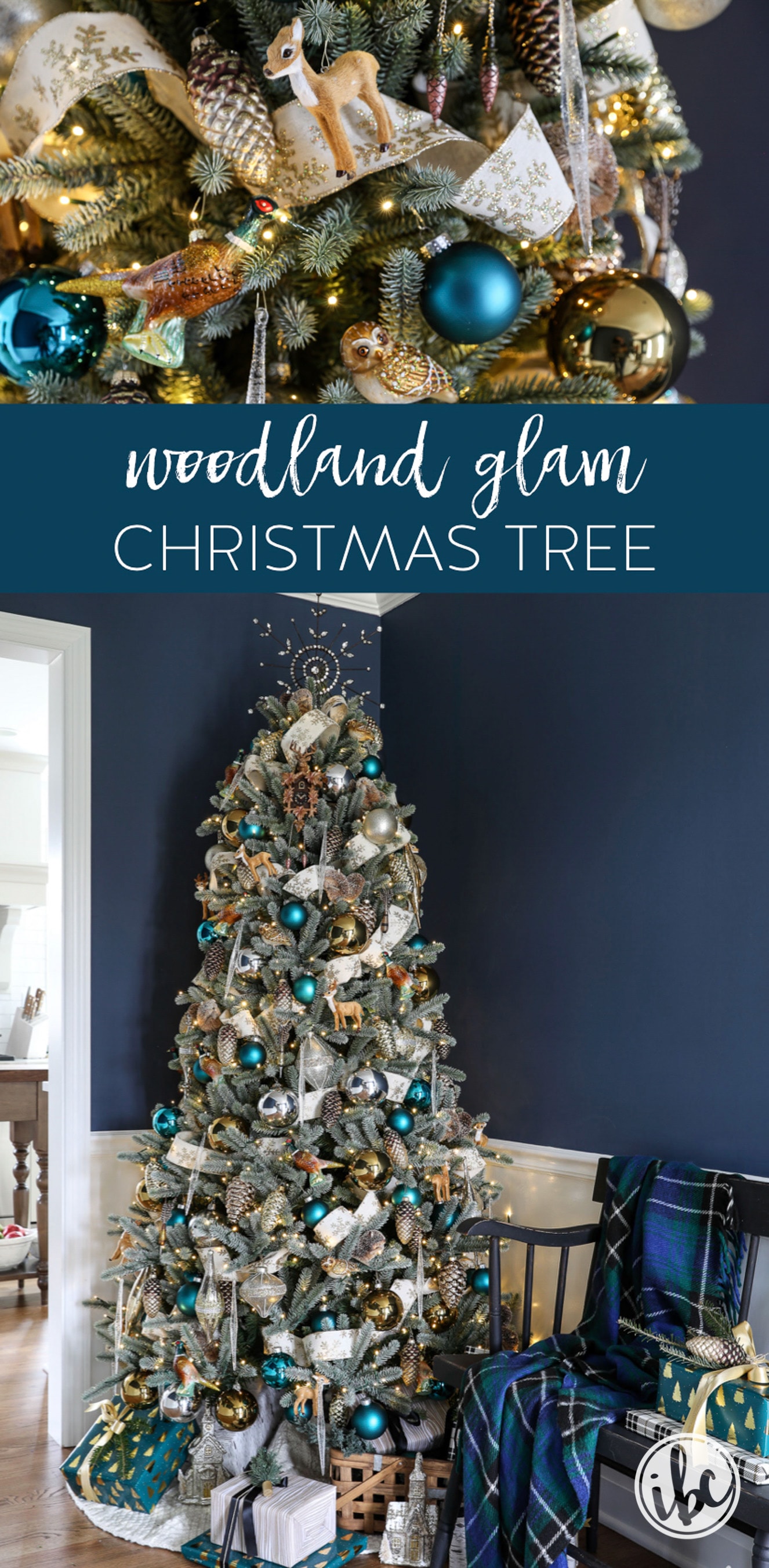 Woodland Glam Christmas Tree - Christmas Tree Decor Ideas