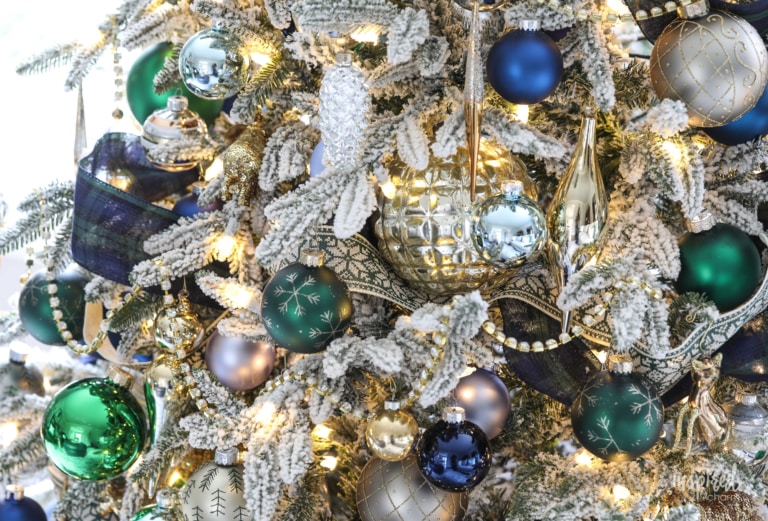 Navy and Green Christmas Tree