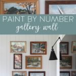How to Create a Vintage Paint By Number Gallery Wall #paintbynumber #vintage #PBN #gallerywall #walldecor #painting #vintagefinds #antique