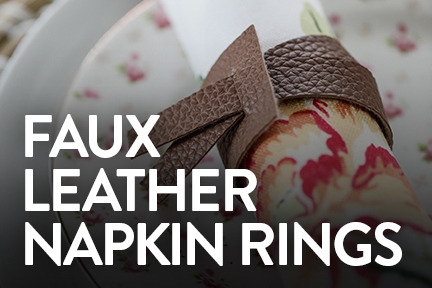 Leather Napkin Ring DIY