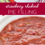 Tasty Strawberry Rhubarb Pie Filling #strawberry #rhubarb #pie #filling #recipe #strawberryrhubarb #piemaking
