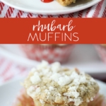 Homemade Rhubarb Muffins #rhubarb #muffins #recipe #breakfast #brunch #homemade #dessert