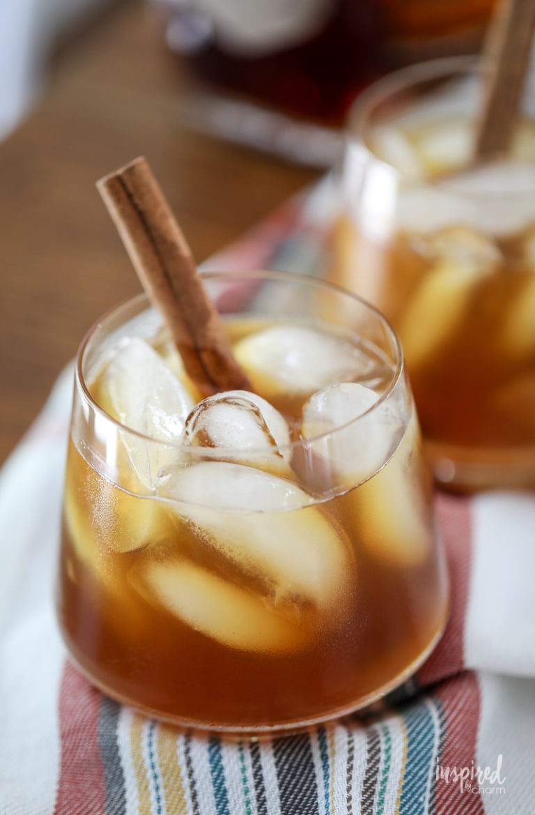 maple and apple cider old fashioned