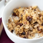 Apple Cranberry Baked Oatmeal - Fall Breakfast Recipe #apple #cranberry #bakedoatmeal #oatmeal #breakfast #recipe #applecranberry