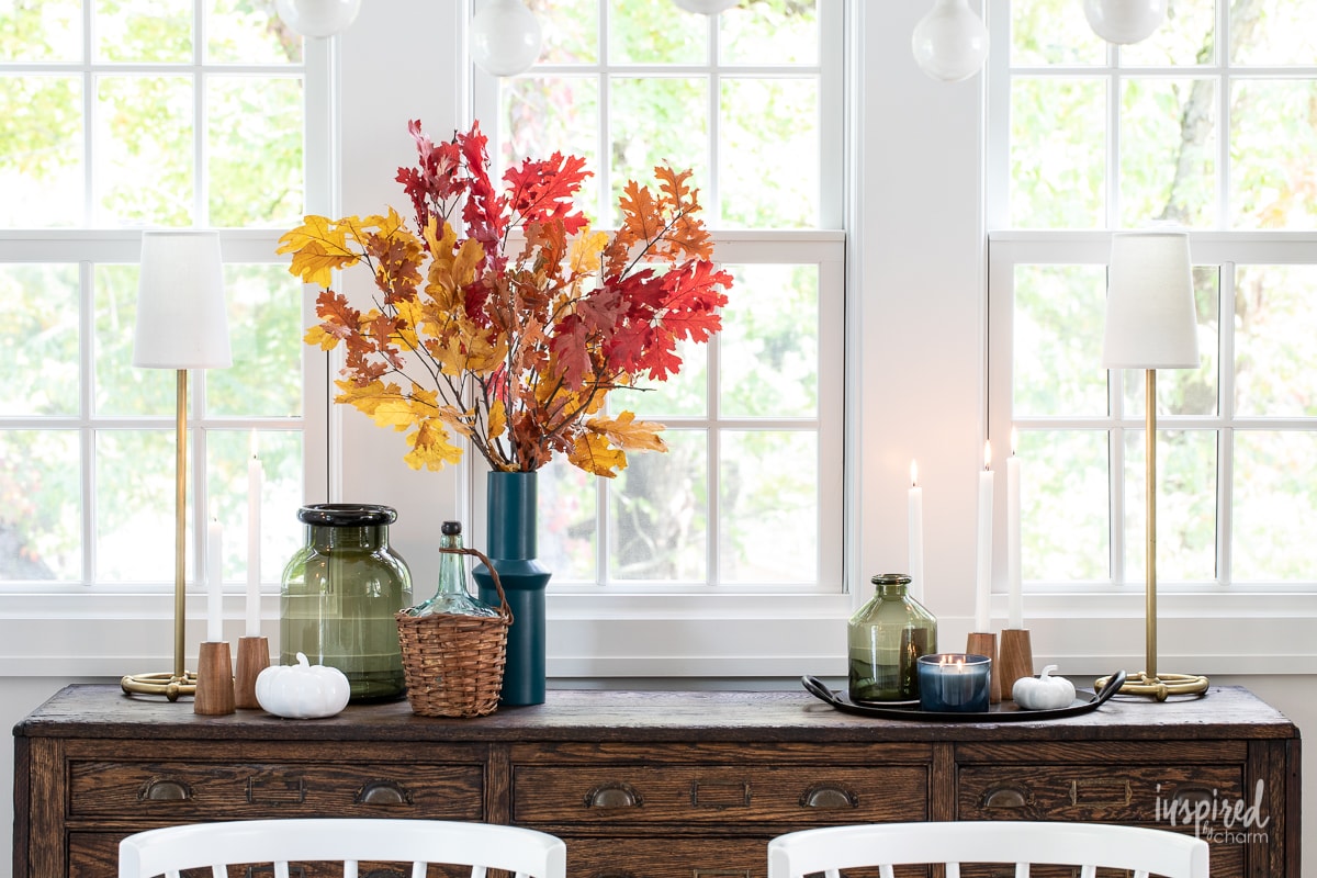 Fall Decorating in My Dining Room