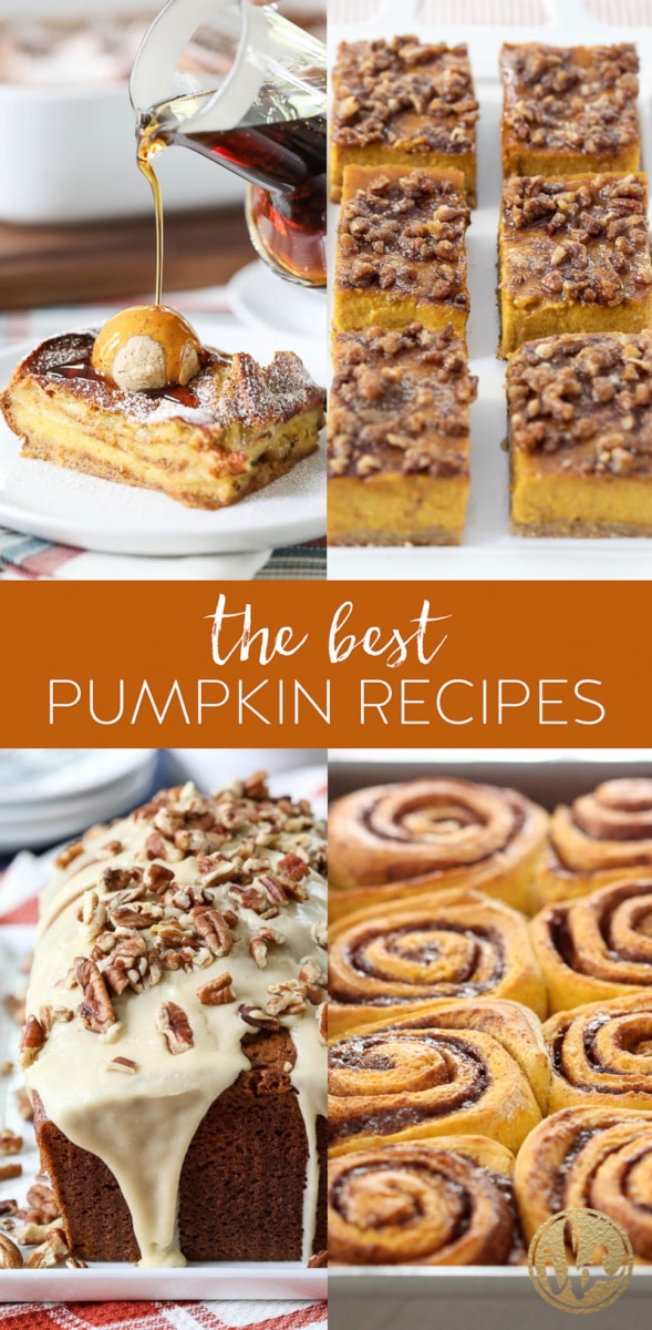The Best Pumpkin Recipes #pumpkin #recipe #baking #fall #fallbaking #dessert #breakfast #bread