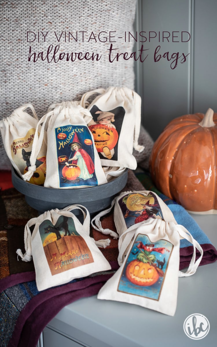 Vintage-Inspired Halloween Treat Bags - DIY Halloween Craft