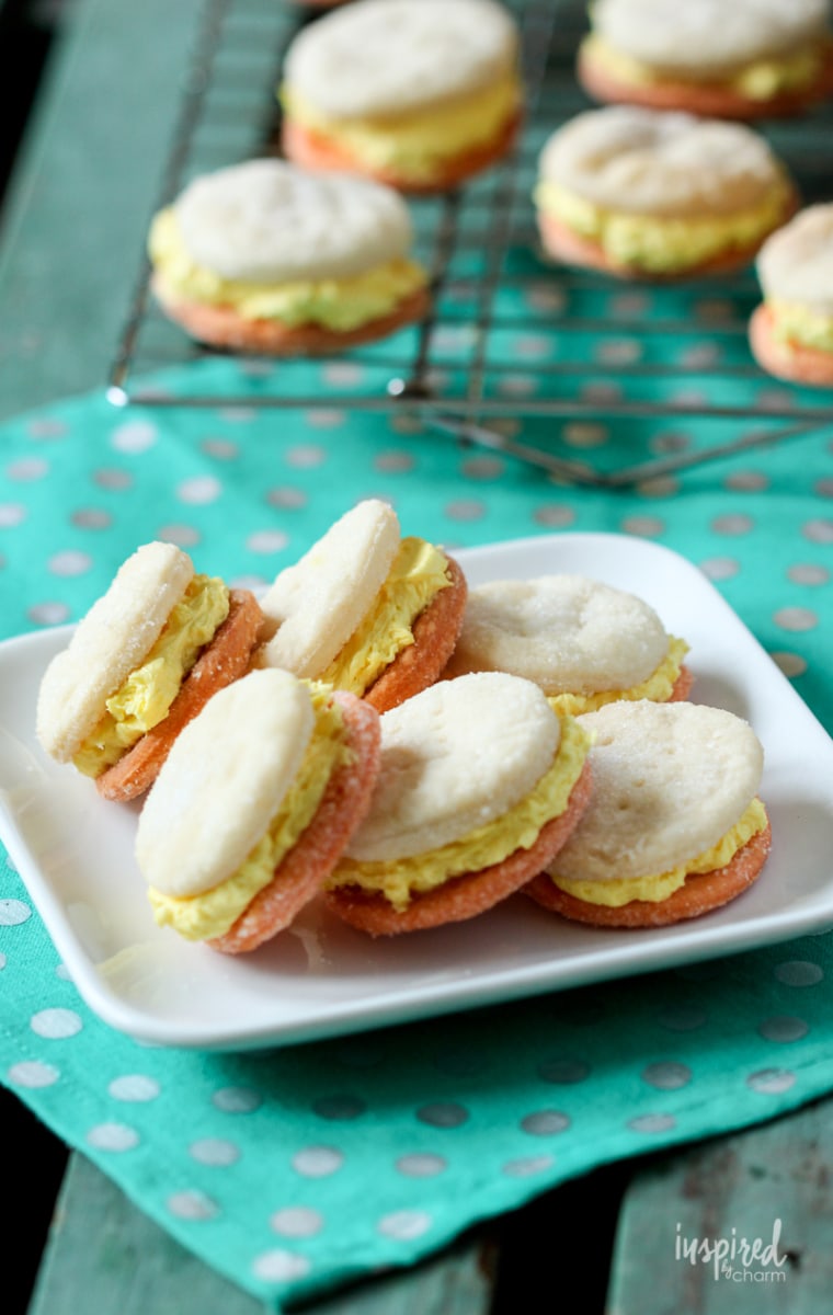 Candy Corn Cream Wafer Cookies