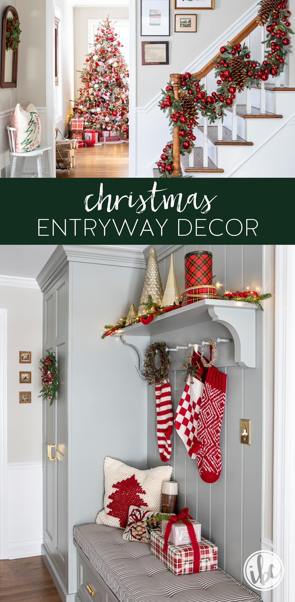 My Entryway Christmas Decor - Holiday Decorating Ideas