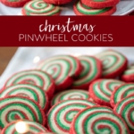 How to Make Christmas Pinwheel Cookies #christmas #pinwheel #cookies #holiday #holidaybaking #christmascookies #recipe #dessert