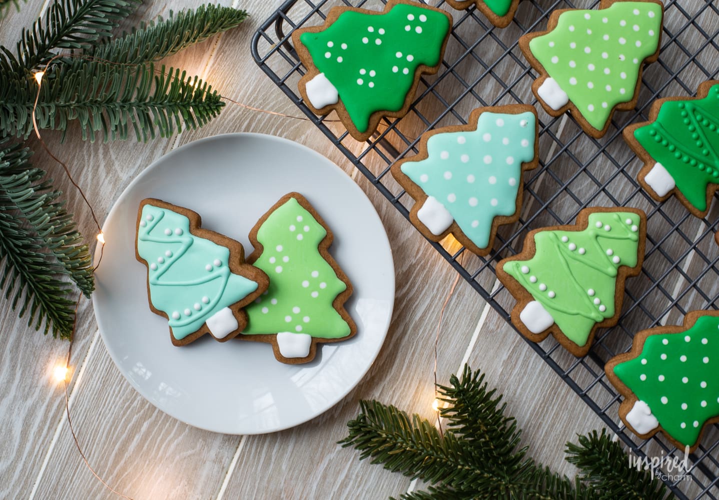 Christmas Tree Gingerbread Cookies