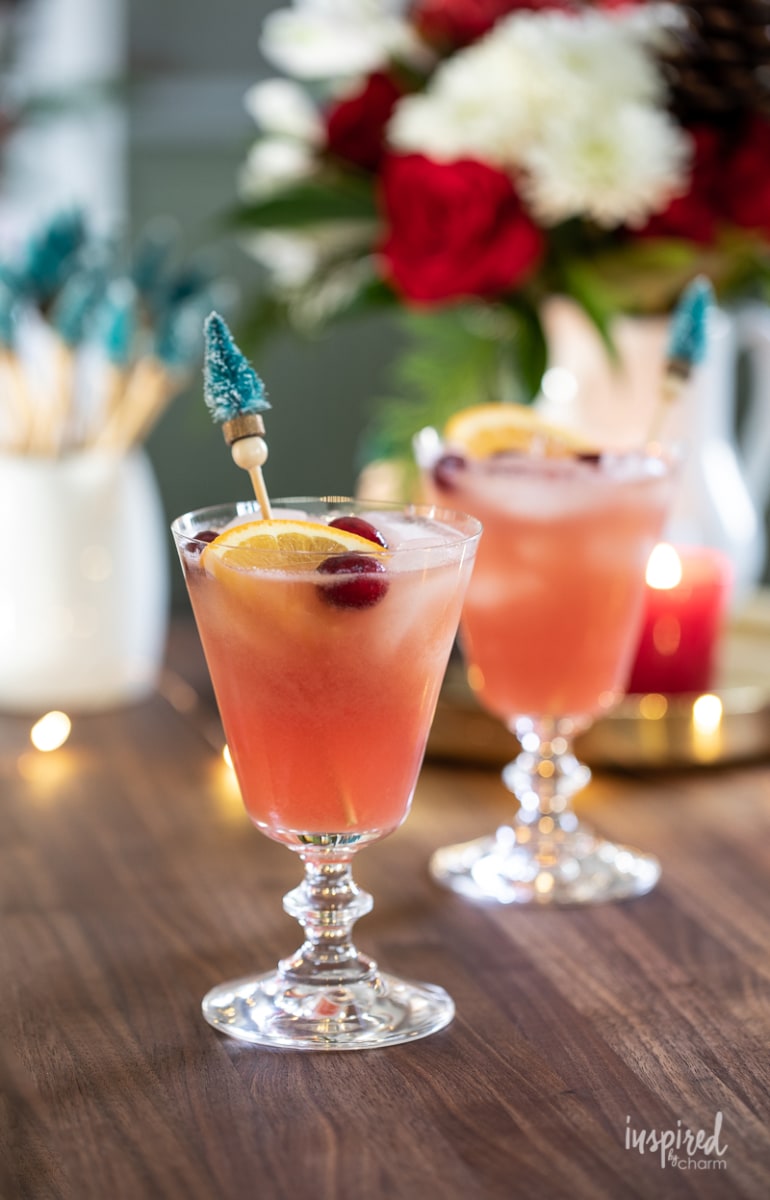 cocktail made for Christmas