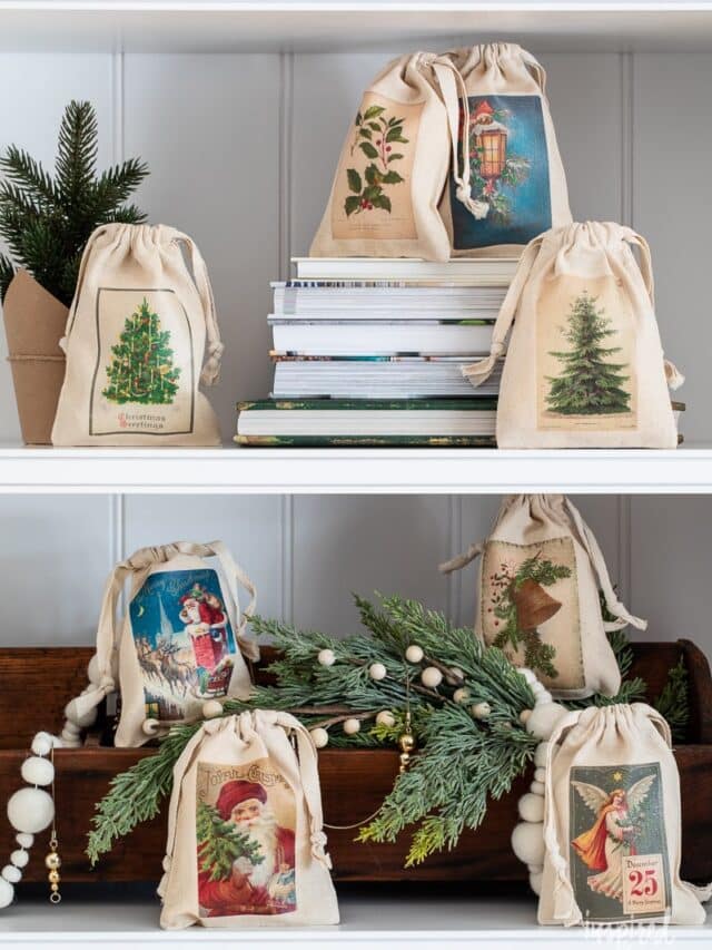 Vintage Festive Vintage-Inspired Christmas Gift Bags