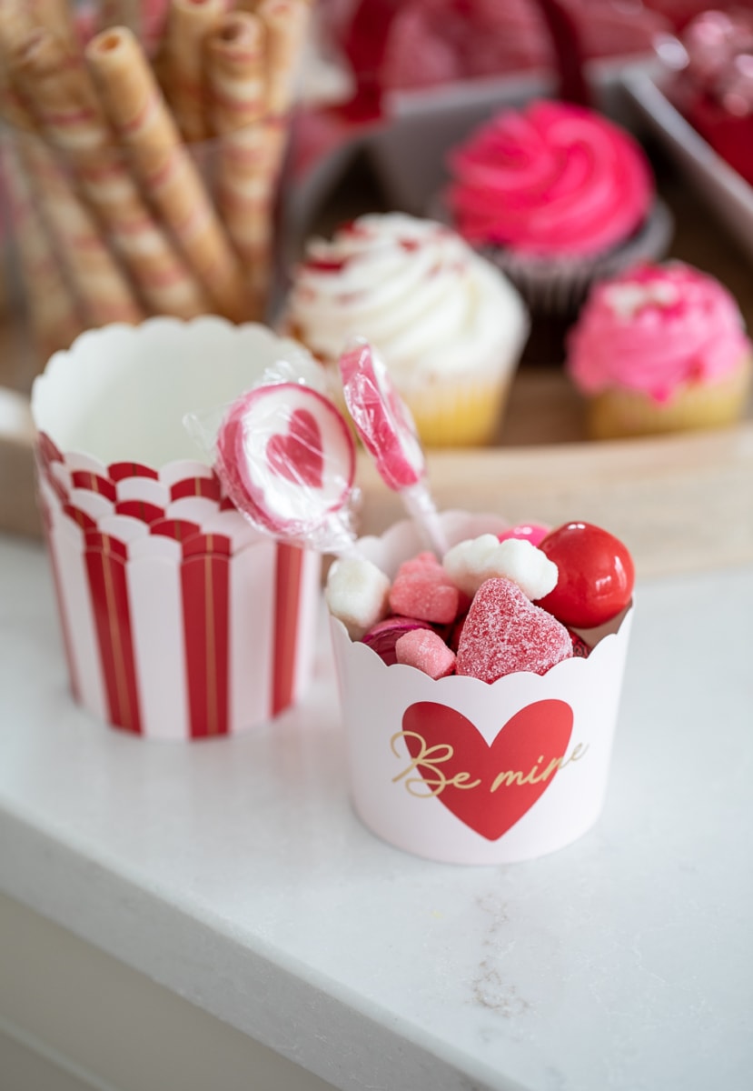 Valentine's Day Snack Ideas #valentinesday #valentine #treat #snack #dessert #decor #entertaining #barcart #snackcuterie