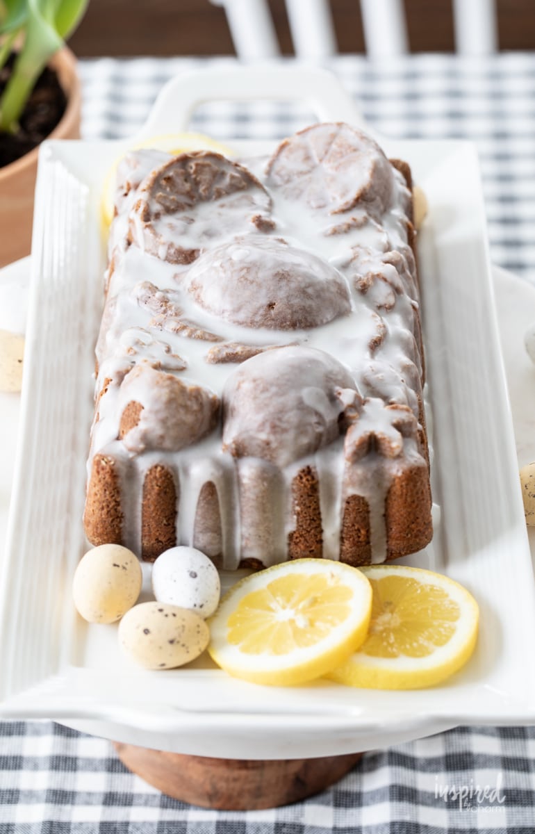 Delicious Lemon Pound Cake Recipe #lemon #poundcake #recipe #quickbread #dessert #cake #easter #spring