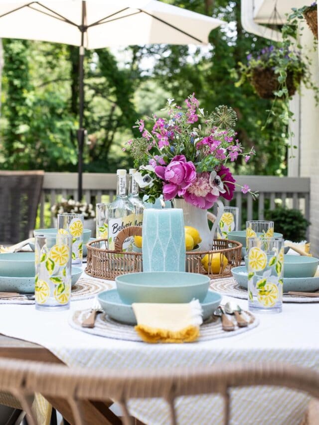 Tips and Ideas for an Outdoor Table Setting