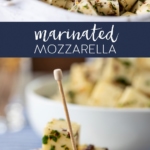 Delicious Marinated Mozzarella Recipe #marinated #mozzarella #recipe #cheese #charcuterie #snack #herbs