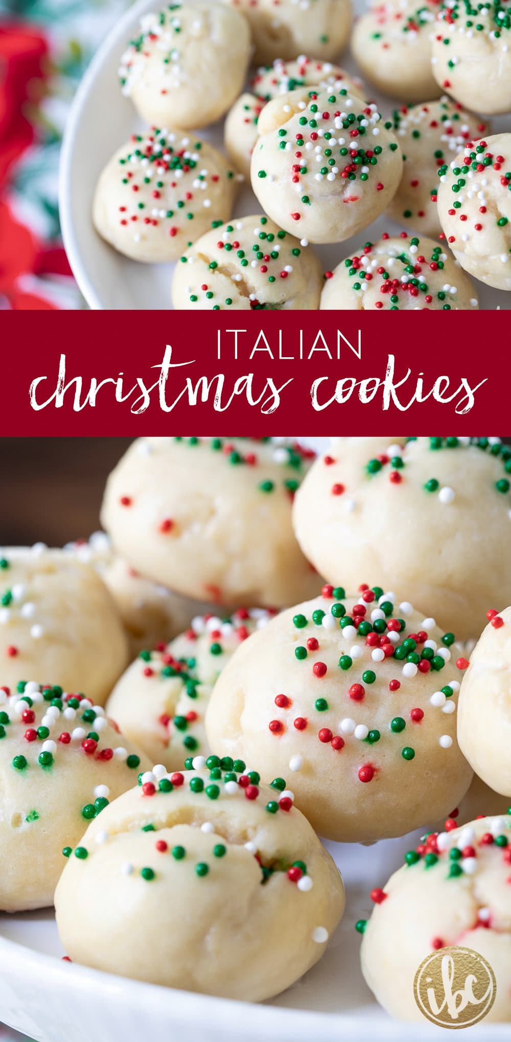 Italian Sprinkle Christmas Cookies