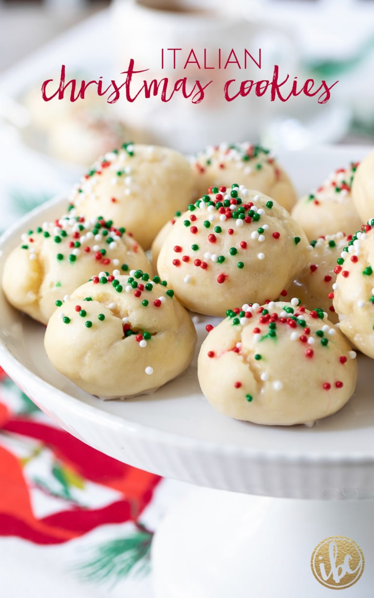 Italian Sprinkle Christmas Cookies
