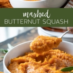 Mashed Butternut Squash #sidedish #thanksgiving #friendsgiving #holiday #recipe #butternutsquash #roasted