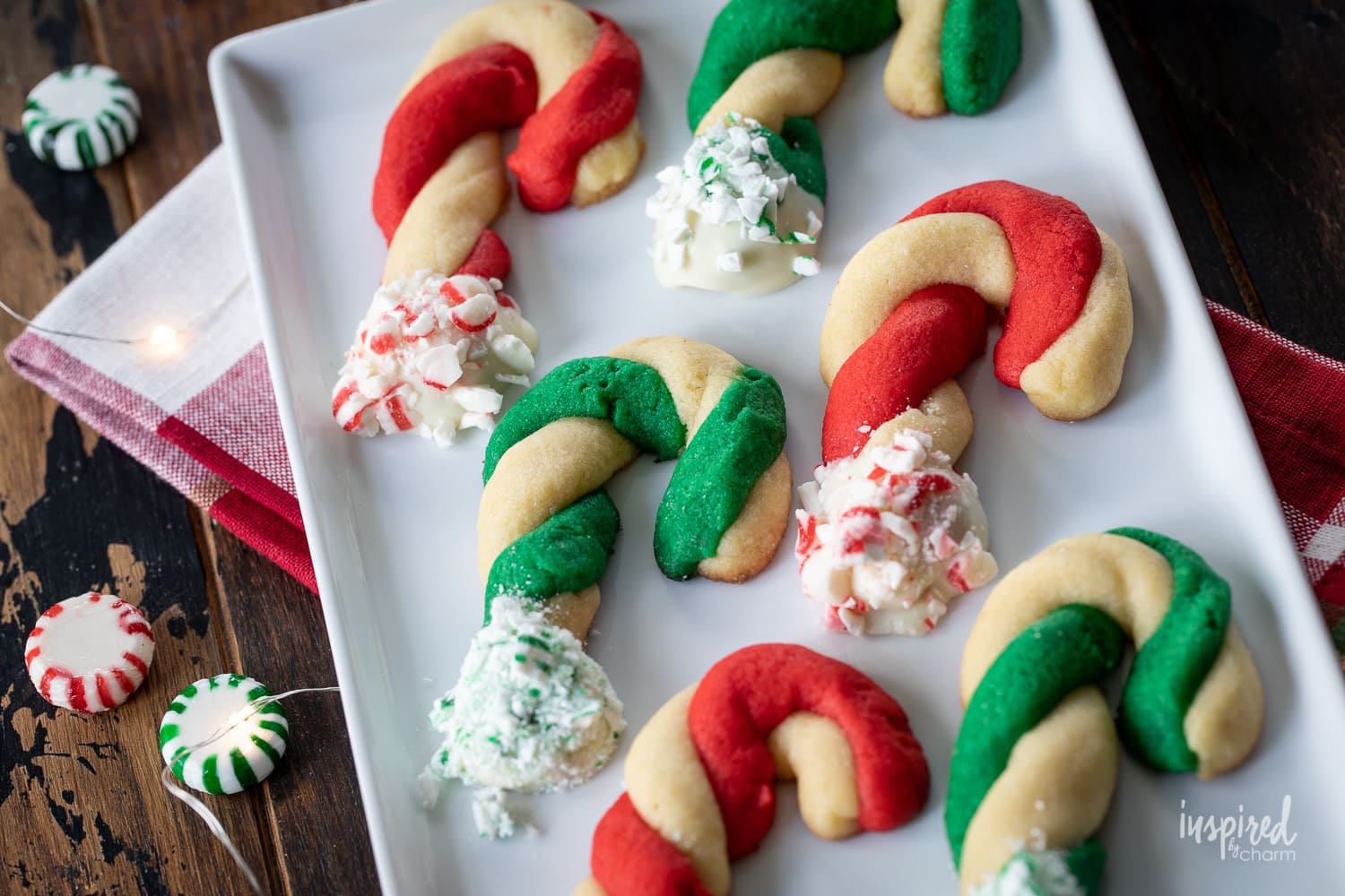 Peppermint Candy Cane Cookies