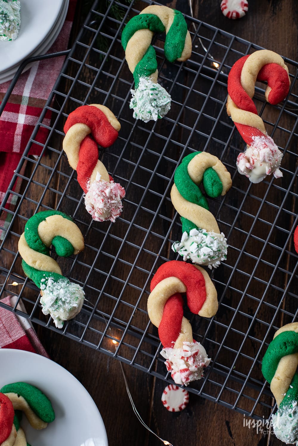 Peppermint Candy Cane Cookie 