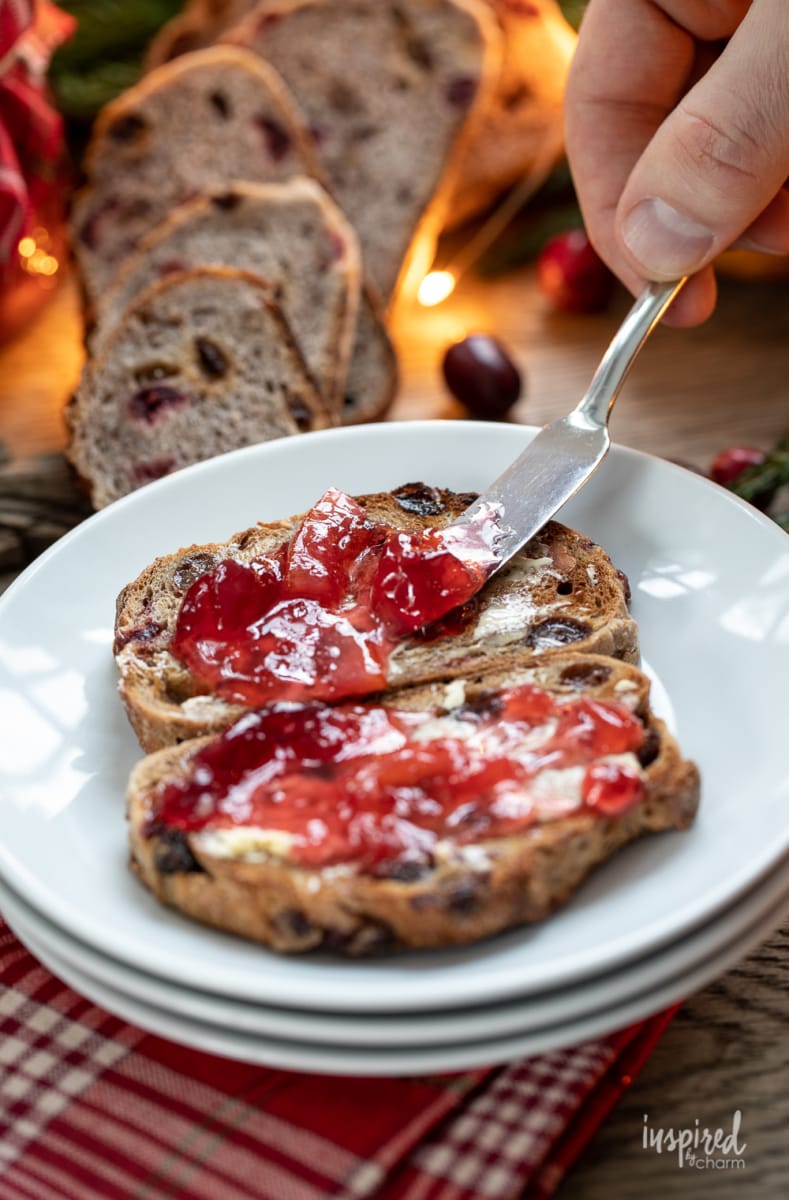 cranberry orange marmalade toast for best Christmas breakfasts