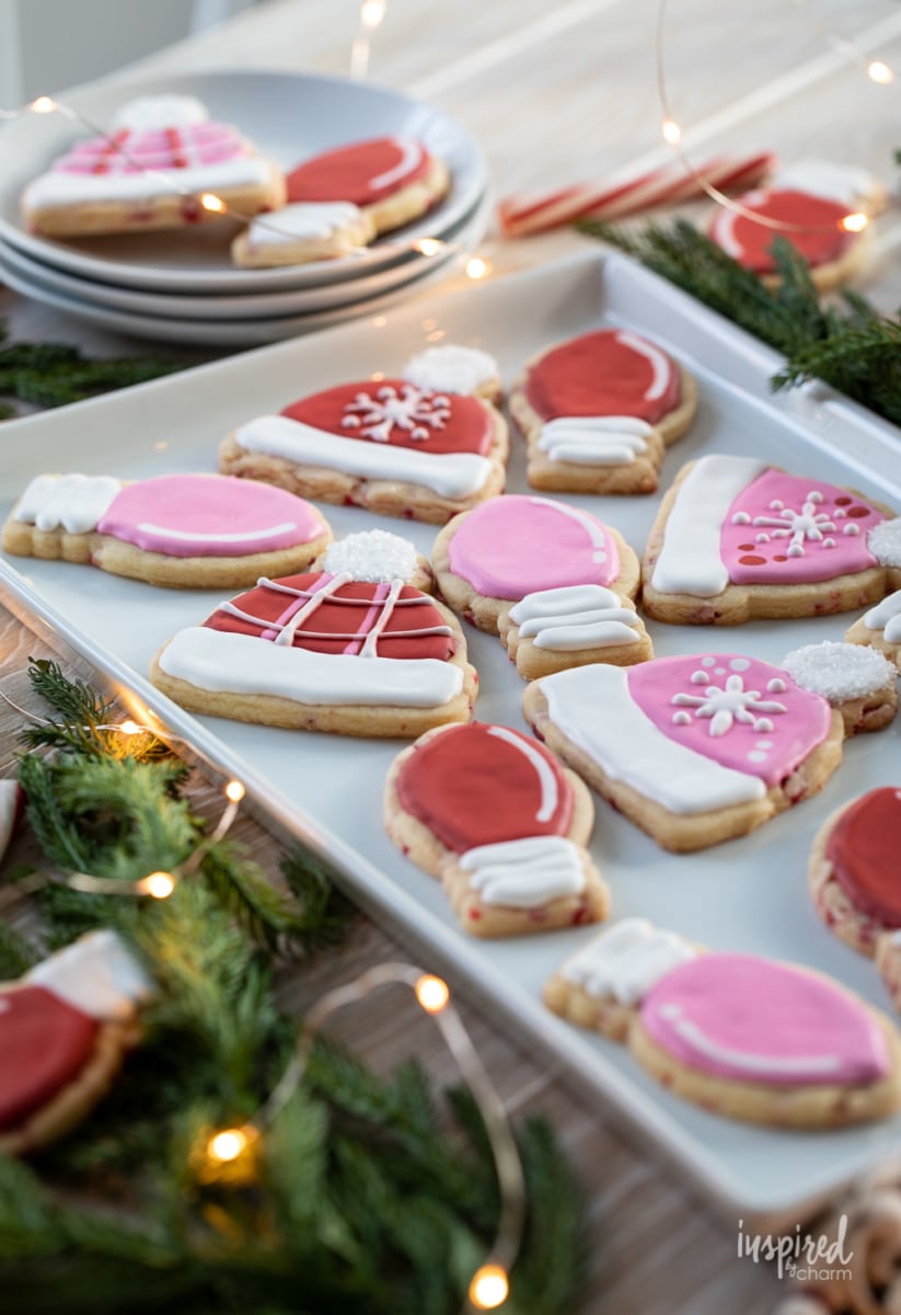 Peppermint Sugar Cookies #sugarcookies #christmas #recipe #peppermint #holiday #christmas #cutout #cookie #holiday