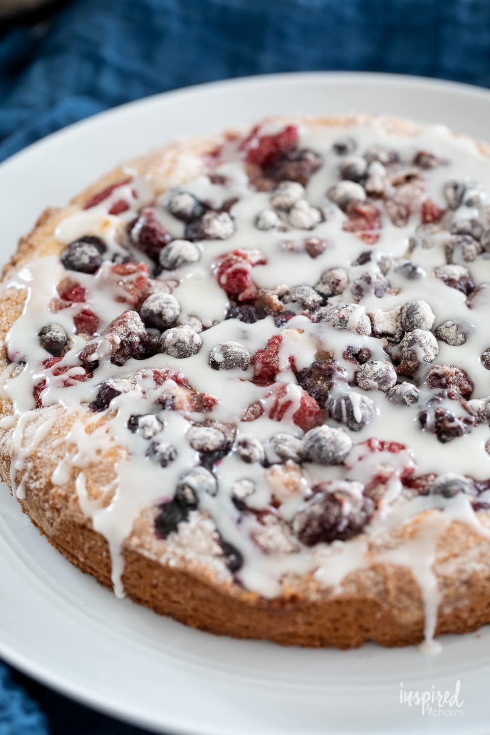 Mixed Berry Coffee Cake - Inspired By Charm