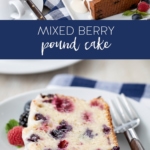 Mixed Berry Pound Cake
